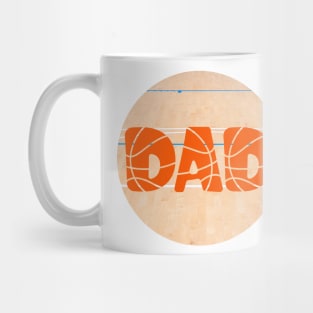 DAD. Basketball design for dads who love sports. Gift idea for dad on his father's day. Father's day Mug